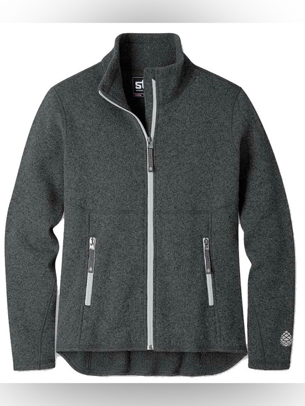 NWT Stio Heather Gray Zip Up Fleece Jacket Sz M - Picture 12 of 12